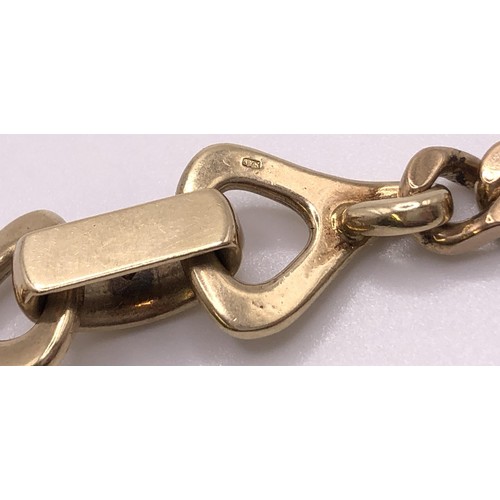 568 - A 9ct gold fancy link bracelet, 29.3 g