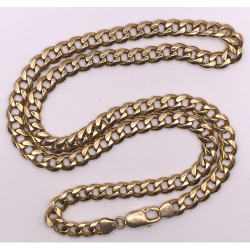 615 - A 9ct gold chain, 51 g