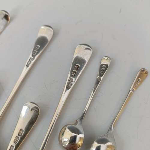 57 - Assorted tea and other spoons, various dates and makers, 6.5 ozt