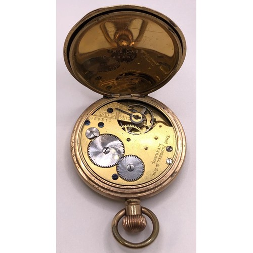 773 - A rolled gold plated full hunter pocket watch