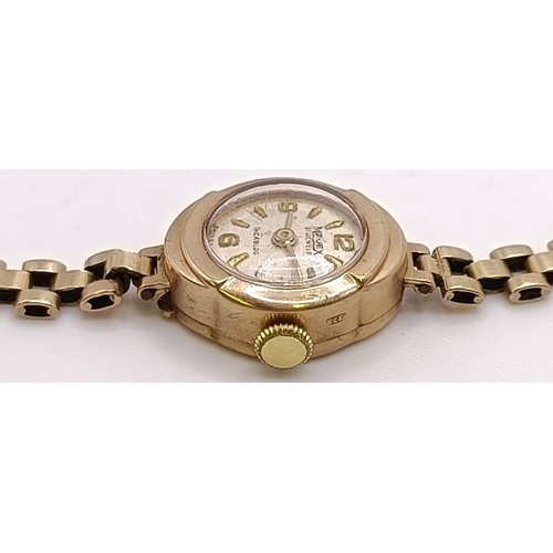 784 - A ladies 9ct gold Majex wristwatch