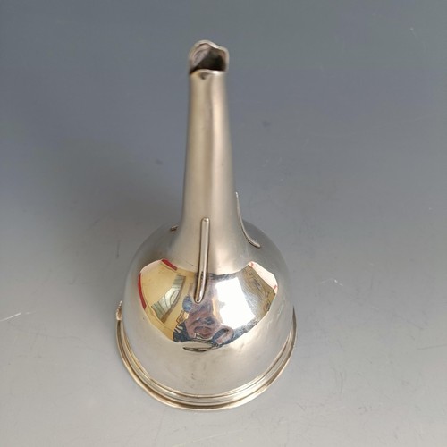 298 - A George III silver wine funnel, marks rubbed, 4.2 ozt, 13 cm high