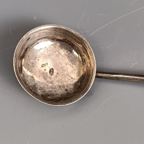 327 - A small toddy ladle, with a whalebone twist handle, Robert Hennell, 18.5 cm