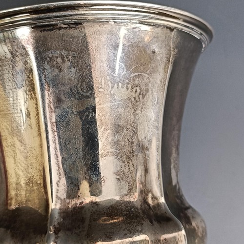 331 - A William IV goblet, London 1834, 4.6 ozt, 10.5 cm high