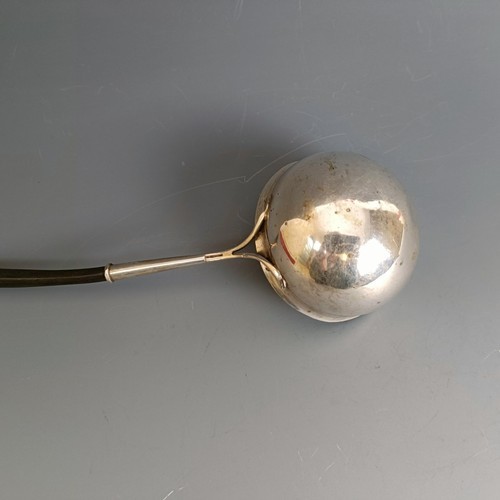 333 - A toddy ladle, with a whalebone twist handle, 36.5 cm