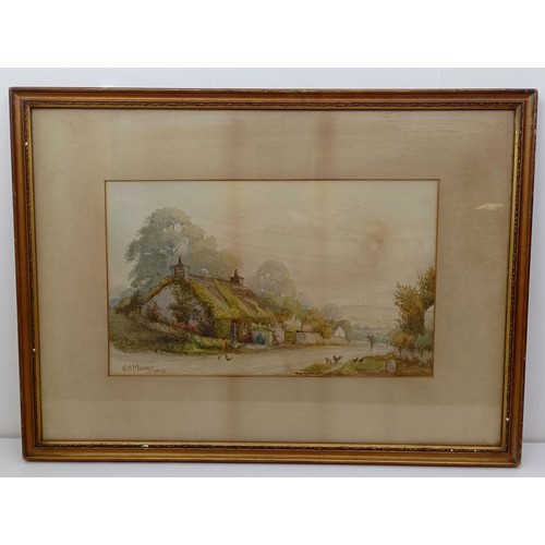 1183 - An early 20th century, English school, Bamford, watercolour, 28 x 20 cm, landscape, watercolour, 27 ... 