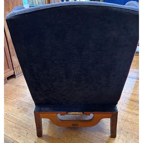 1314 - ***Regretfully Withdrawn***A Continental adjustable mahogany armchair, and a matching stool, a Conti... 