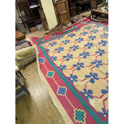 1358 - A large Moroccan Kelim carpet, 474 x 490 cm