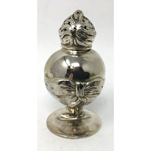 113 - An Edward VII silver pepperette, Little Tom Tucker, Wilkinson, Birmingham 1911, 5.5 cm high