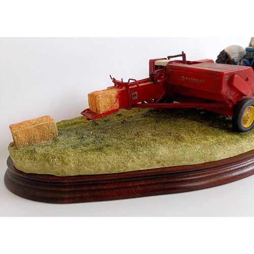 1008 - Border Fine Arts, Hay Baling, limited edition model, number 807/2002, with certificate, boxed