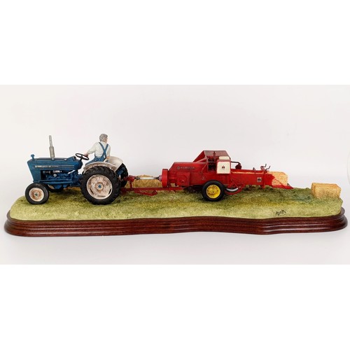 1008 - Border Fine Arts, Hay Baling, limited edition model, number 807/2002, with certificate, boxed