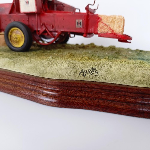 1008 - Border Fine Arts, Hay Baling, limited edition model, number 807/2002, with certificate, boxed