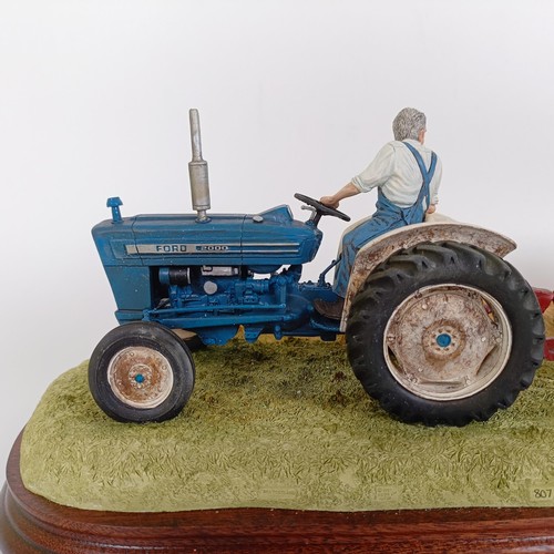 1008 - Border Fine Arts, Hay Baling, limited edition model, number 807/2002, with certificate, boxed