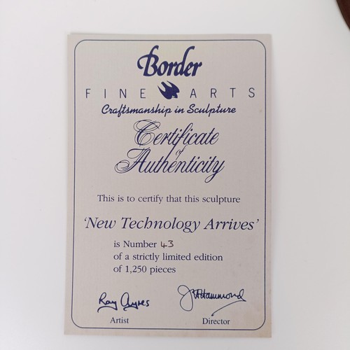 1014 - Border Fine Arts, New Technology Arrives, limited edition model, number 43/1250, with certificate, b... 