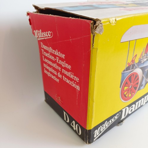 1019 - A Wilesco Dampftraktor model, boxed