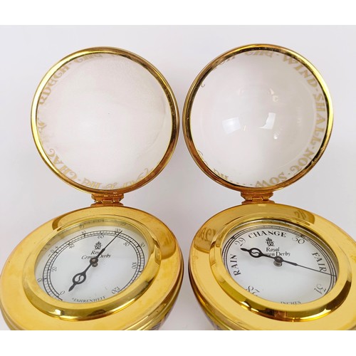 1023 - A Royal Crown Derby Millennium Globe Thermometer, limited edition number 267/1000, and a Royal Crown... 