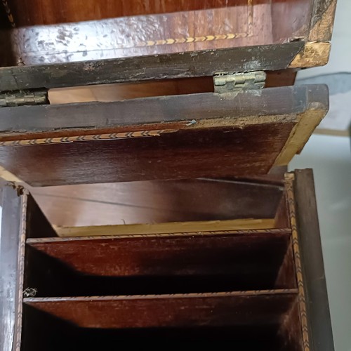 1073 - A knife box, lacking interior, in need of restoration, and two other boxes (3)