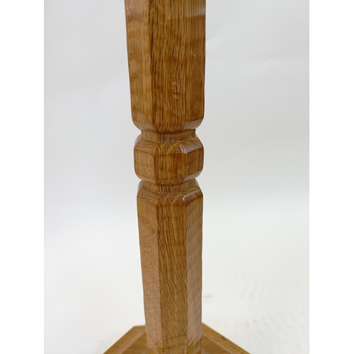 1221 - Robert Mouseman Thompson of Kilburn, a standard lamp, 138 cm high