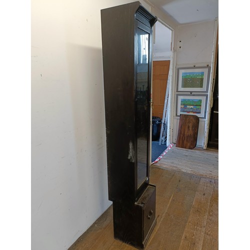 1264 - A glazed gun cabinet, 186 cm high, 34 cm wideNote: this is no longer legal to use with live firearms... 