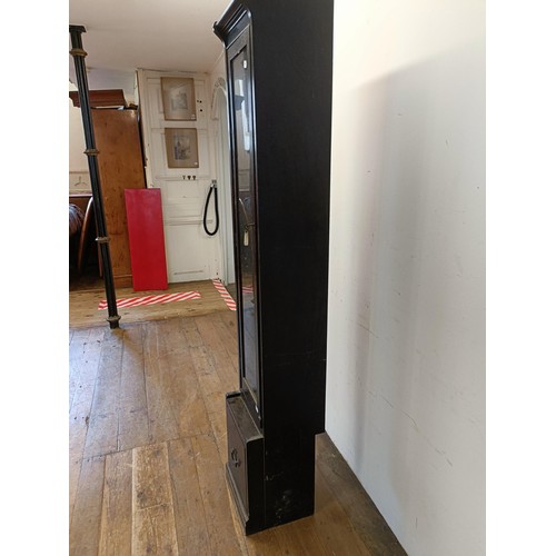 1264 - A glazed gun cabinet, 186 cm high, 34 cm wideNote: this is no longer legal to use with live firearms... 