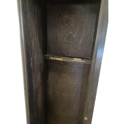 1264 - A glazed gun cabinet, 186 cm high, 34 cm wideNote: this is no longer legal to use with live firearms... 