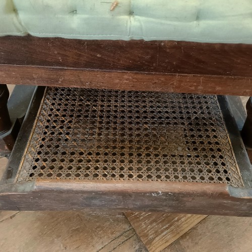 1270 - A Victorian invalids adjustable chair, by Carter of London, with enamel makers plaque