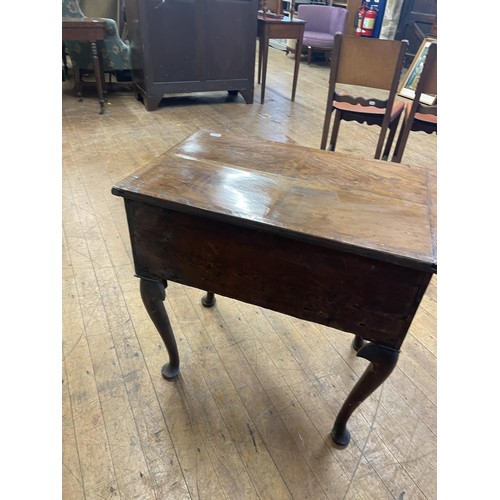 1295 - An 18th century style walnut lowboy, 74 cm wide