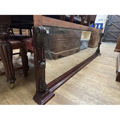 1320 - A mahogany folding tea table, a set of six dining chairs, a pair of chairs, an oak sideboard, and as... 