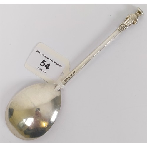 54 - A 17th century style silver Apostle spoon, Sebastian Garrard, London 1930, 2.2 ozt, 18.5 cm