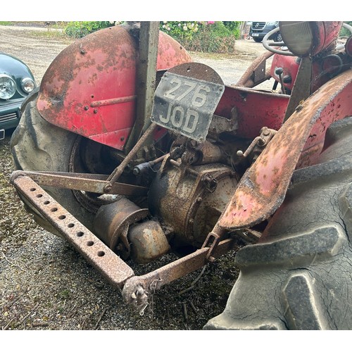 62 - A Massey-Ferguson 35 tractor, no documents