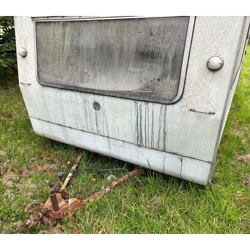 53 - A vintage caravan, barn stored on blocks for many years