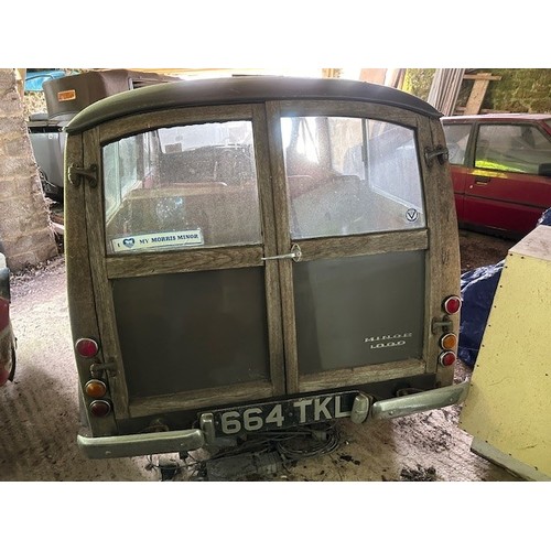 92 - 1962 Morris Minor TravellerRegistration number 664 TKLRose taupeLast MOT expired 2013Owned since 201... 