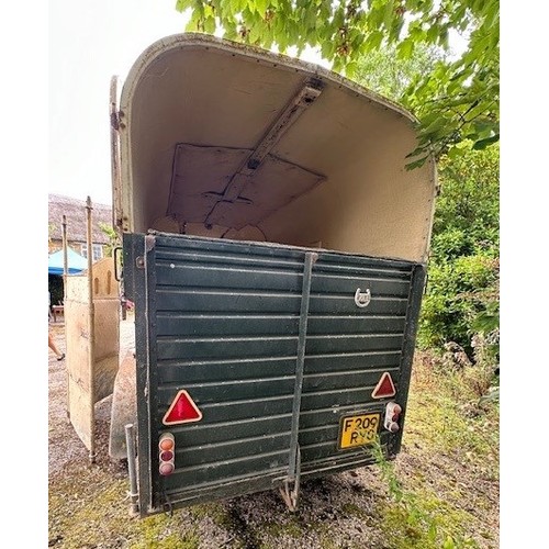 64 - A Rice horsebox, ideal for conversion into a coffee or food trailer for festivals, shows and parties... 