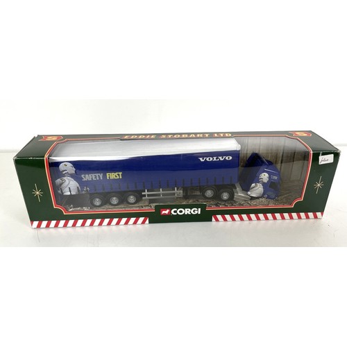 17 - A Corgi Eddie Stobart truck, assorted other Eddie Stobart trucks and other models to include replica... 