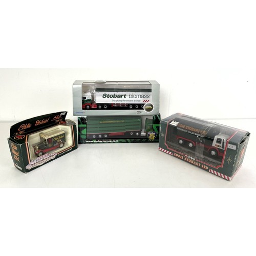 17 - A Corgi Eddie Stobart truck, assorted other Eddie Stobart trucks and other models to include replica... 