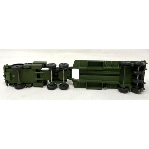 26 - A Dinky Supertoys No 660 Tank Transporter, boxed and a Dinky Supertoys box only for No 955