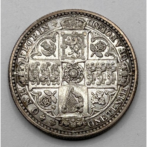 87 - A Queen Victoria Gothic florin, 1849