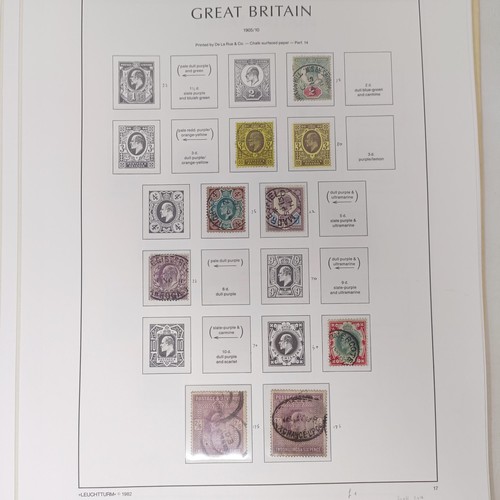 174 - A group of Kabe sheets, GB, QVR onwards, including a PUC 1929 £1 stamp, cat. approx. £12... 