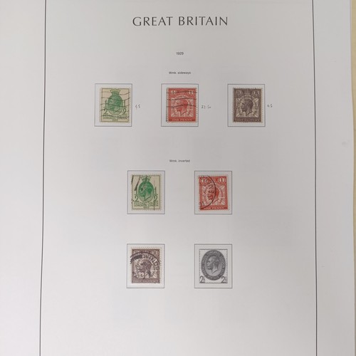 174 - A group of Kabe sheets, GB, QVR onwards, including a PUC 1929 £1 stamp, cat. approx. £12... 