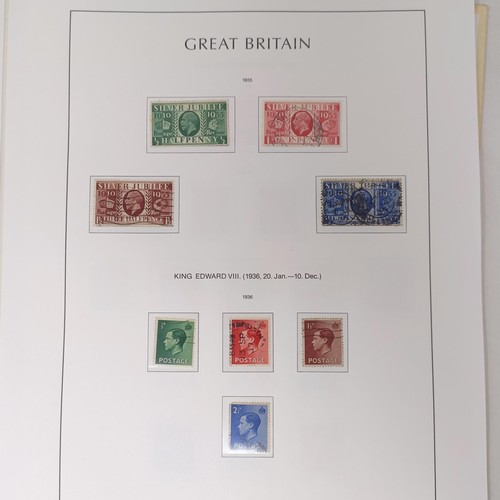 174 - A group of Kabe sheets, GB, QVR onwards, including a PUC 1929 £1 stamp, cat. approx. £12... 