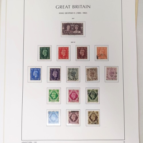 174 - A group of Kabe sheets, GB, QVR onwards, including a PUC 1929 £1 stamp, cat. approx. £12... 