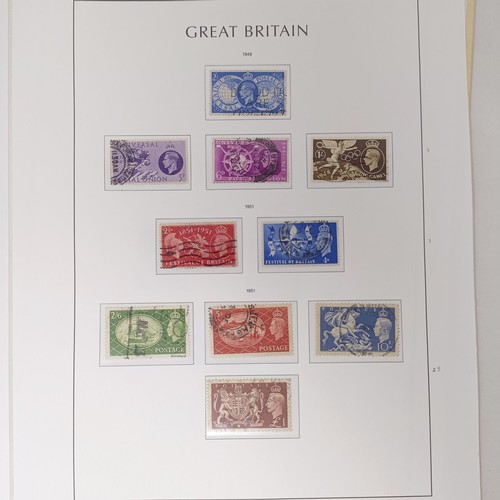 174 - A group of Kabe sheets, GB, QVR onwards, including a PUC 1929 £1 stamp, cat. approx. £12... 