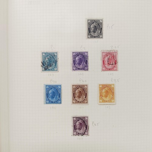 179 - Canada- 1860s-1942 unused and used collection on album leaves with better values throughout, noted 1... 