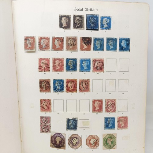 181 - An Imperial stamp album of GB & Commonwealth stamps to 1928, with high value stamps being copies