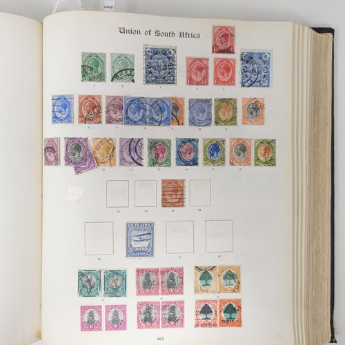 181 - An Imperial stamp album of GB & Commonwealth stamps to 1928, with high value stamps being copies