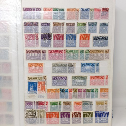 185 - Assorted stamps, to include Third Reich, in two albums