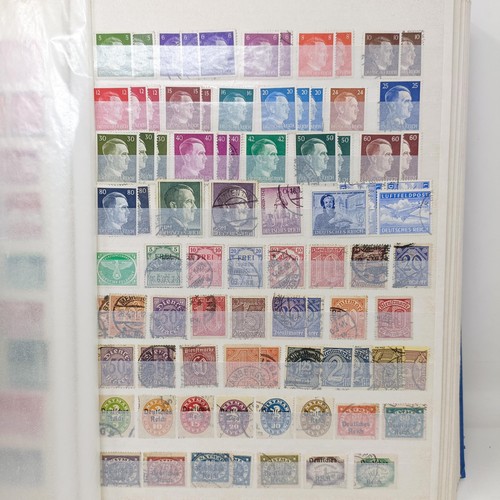 185 - Assorted stamps, to include Third Reich, in two albums