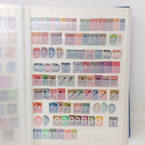 185 - Assorted stamps, to include Third Reich, in two albums