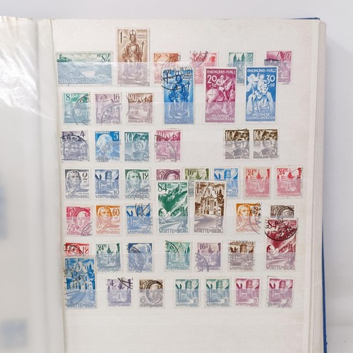 185 - Assorted stamps, to include Third Reich, in two albums