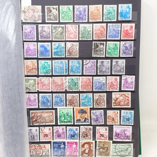 185 - Assorted stamps, to include Third Reich, in two albums